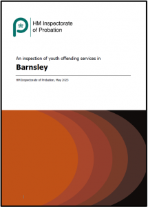 Cover of An inspection of youth offending services in Barnsley